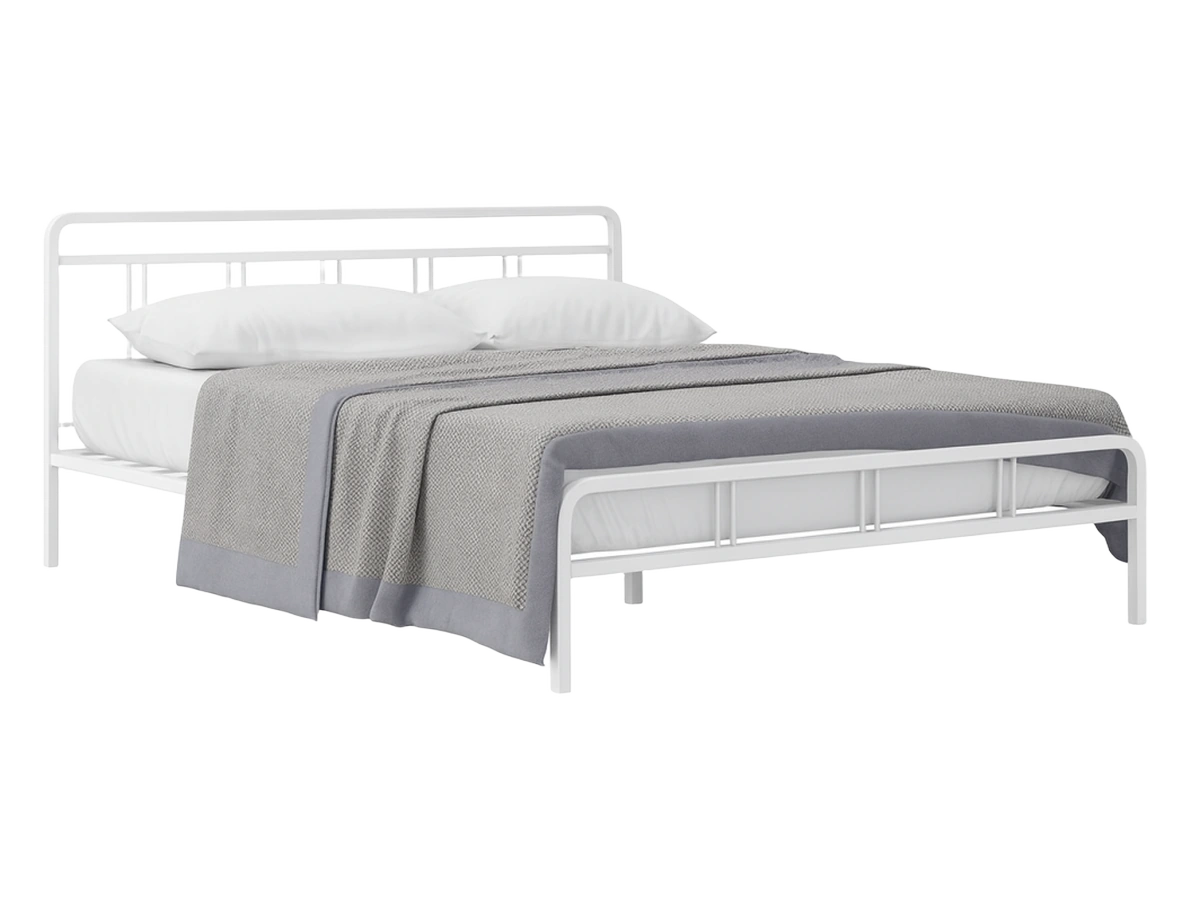 Двуспальная кровать Рейк 160х200 белая